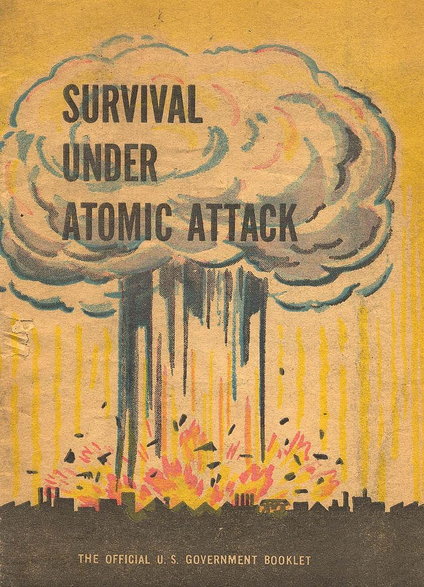 Skierowany do dorosłych obywateli podręcznik przetrwania w razie wojny atomowej wydany w 1950 r. przez rząd USA