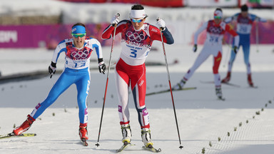 Soczi 2014: upadek Marit Bjoergen w półfinale