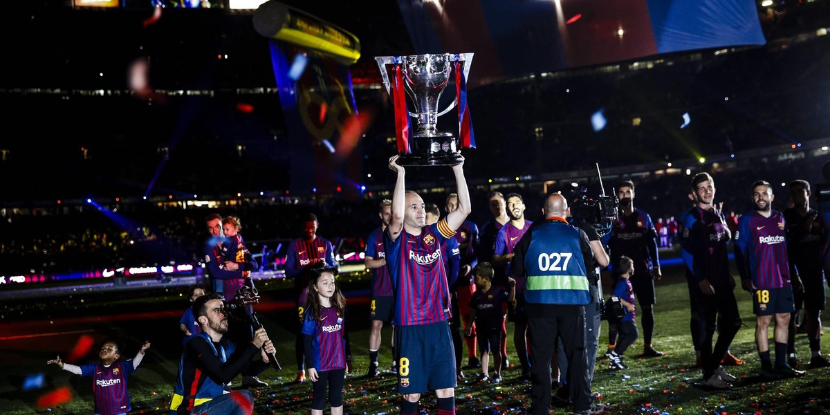 Andres Iniesta (40 l.) z Barceloną zdobył aż 32 trofea. Teraz planuje zostać trenerem.