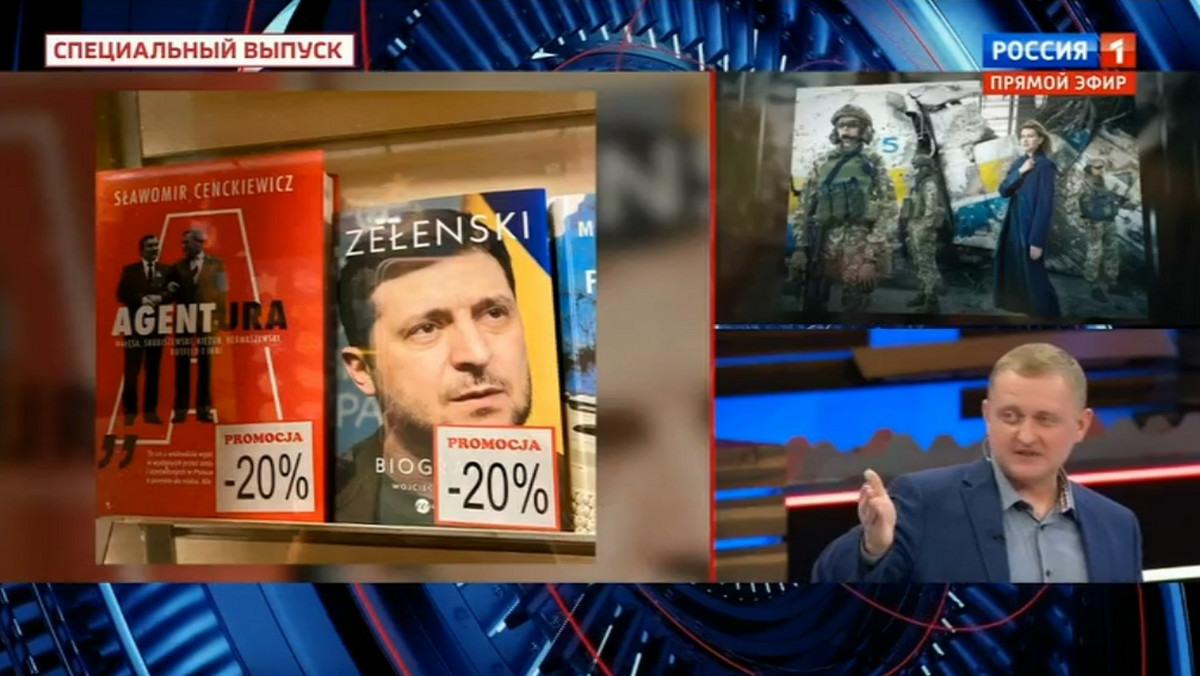 Absurd w rosyjskiej TV. Pokazano rabaty z polskiej księgarni