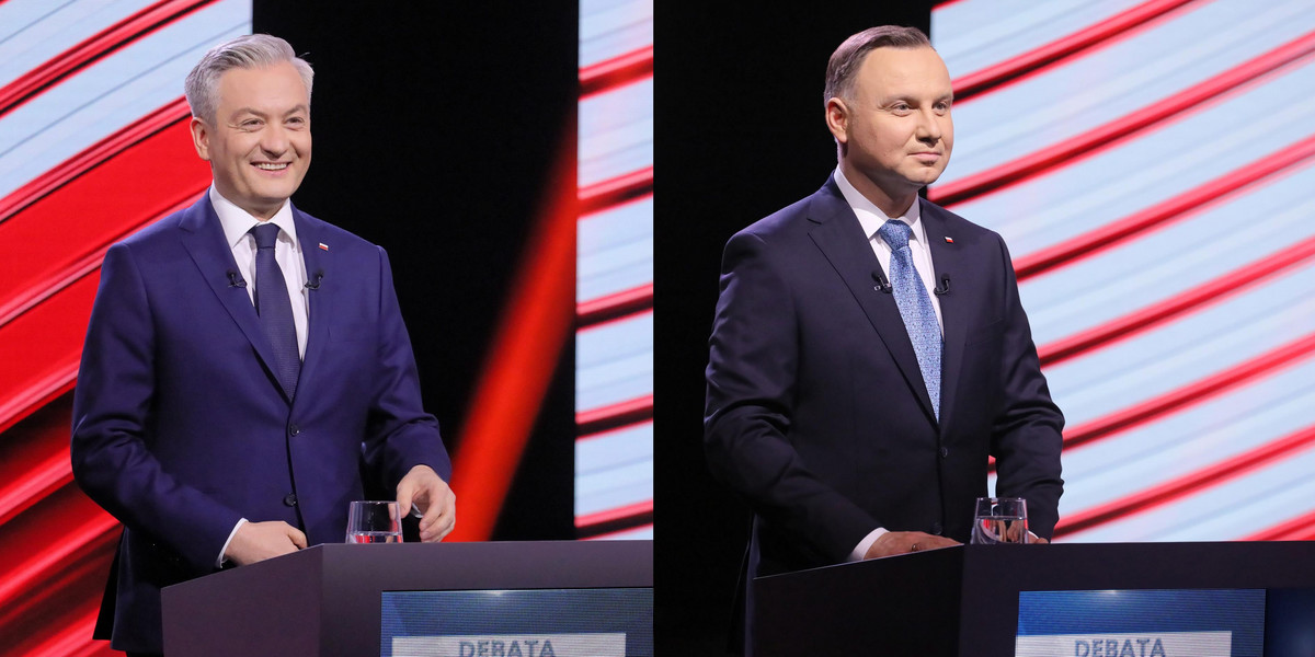 Robert Biedroń i Andrzej Duda