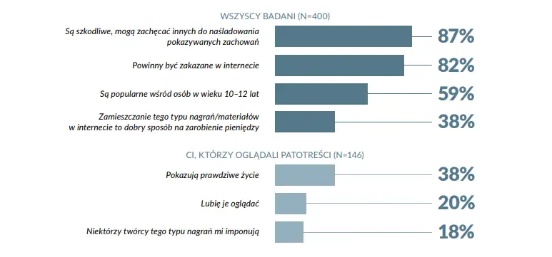 Raport z badań nastolatków nt. patotreści