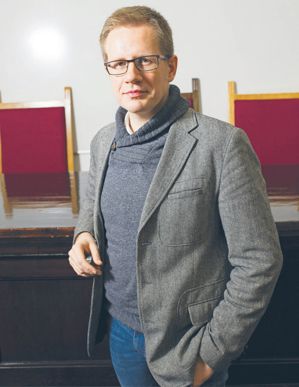 dr Mateusz Woiński, karnista, zastępca dyrektora Kolegium Prawa Akademii Leona Koźmińskiego fot. Bartek Molga