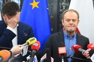 Szymon Hołownia i Donald Tusk