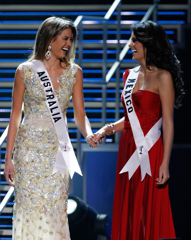 Jimena Navarrete - Miss Universe 2010 i  Jesinta Campbell - druga wicemiss