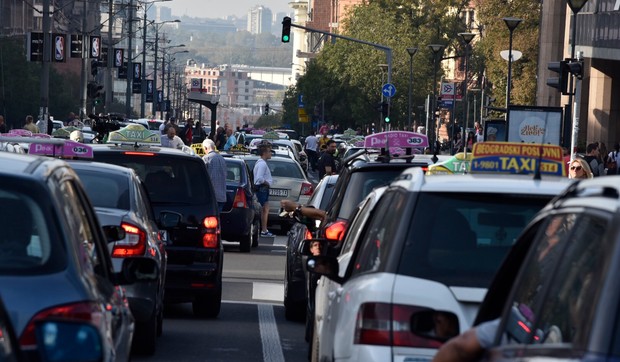 taksisti slavija protest 11. dan