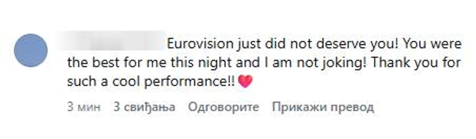 Fanovi Tamare Živković razočarani