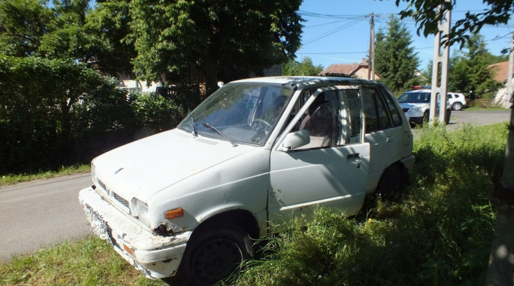 A két fiatal fiú először a Suzukit lopta el /Fotó: police.hu