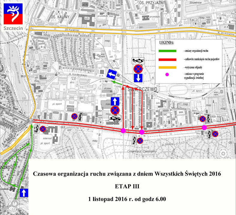 Zmiany w organizacji ruchu Szczecin