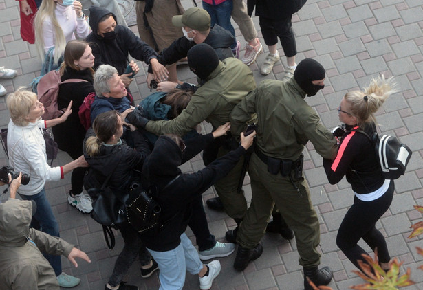 Protest w Mińsku