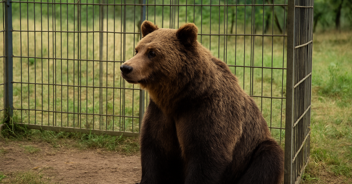 Mężczyzna spod Częstochowy nielegalnie przetrzymywał niedźwiedzia brunatnego. Zwierzę jest już w ZOO, a właściciel misia usłyszał zarzuty - ile lat więzienia mu grozi?