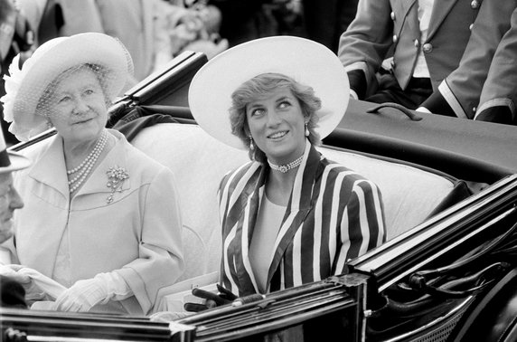 Royal Ascot 1987: księżna Diana i Królowa Matka