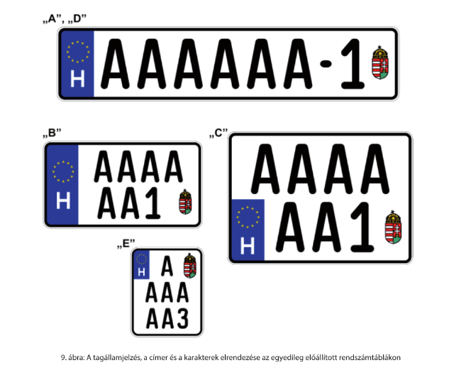 Továbbra is lehetőség lesz egyéni rendszámtáblákra /Fotó: Fotó: Magyar Közlöny