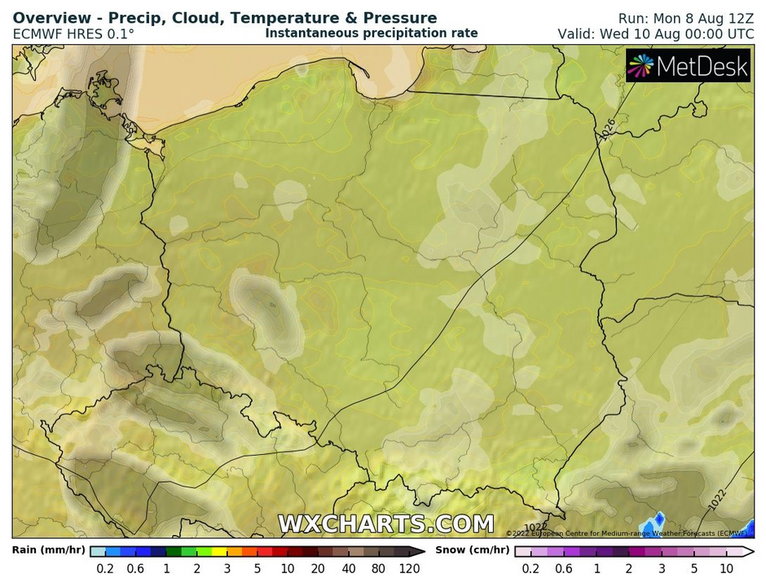 W nocy wszędzie zrobi się pogodnie