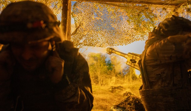 Ukrajinski vojnik na Donjeckom frontu