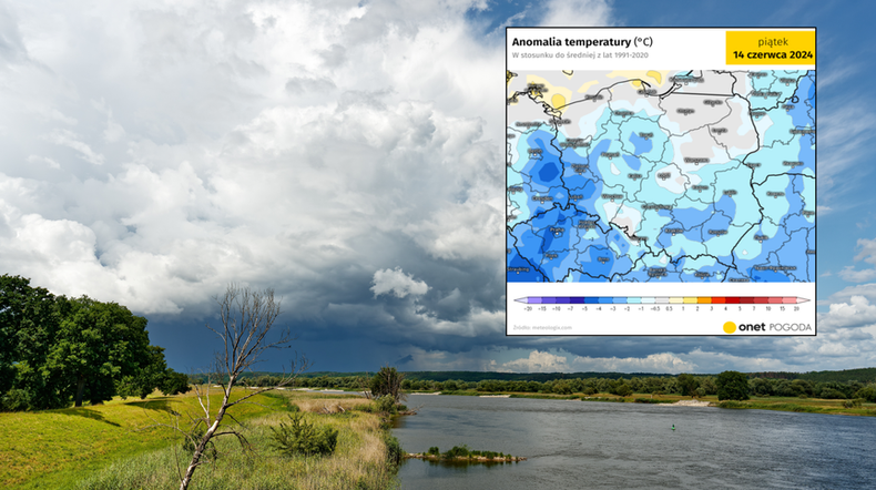 Najgorsze już minęło. Dziś pogoda zacznie się nieśmiało poprawiać (mapa: meteologix.com)