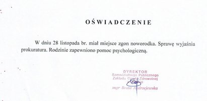 Horror na porodówce w Kępnie. Umiera kolejny noworodek