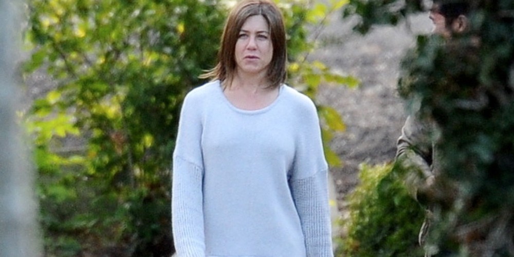 Odmieniona Jennifer Aniston na planie filmu 'Cake'