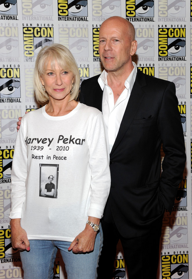 Helen Mirren i Bruce Willis na Comic Con International w San Diego