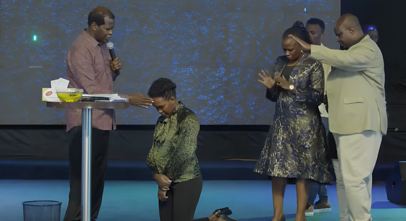 Pastor Kayanja prays for Minister Phiona Nyamutoro