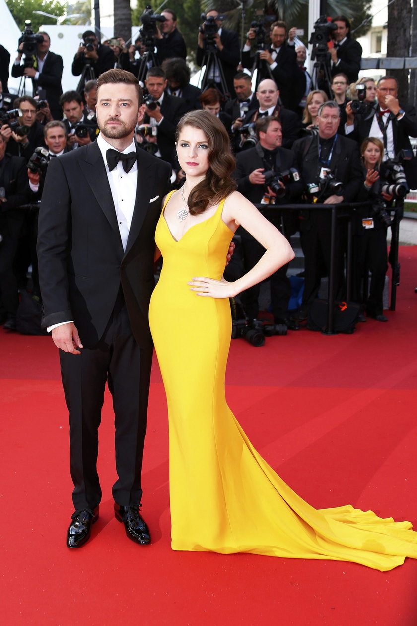 Justin Timberlake i  Anna Kendrick na czerwonym dywanie w  Cannes