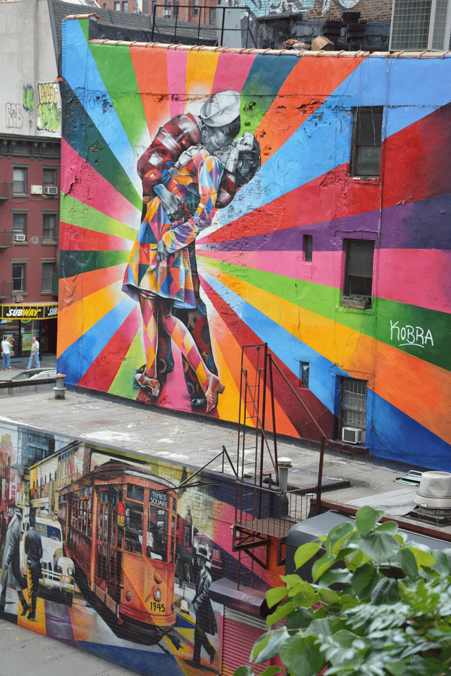 Mural widziany z High Line 