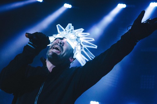 Jamiroquai perform live at the Roundhouse in London