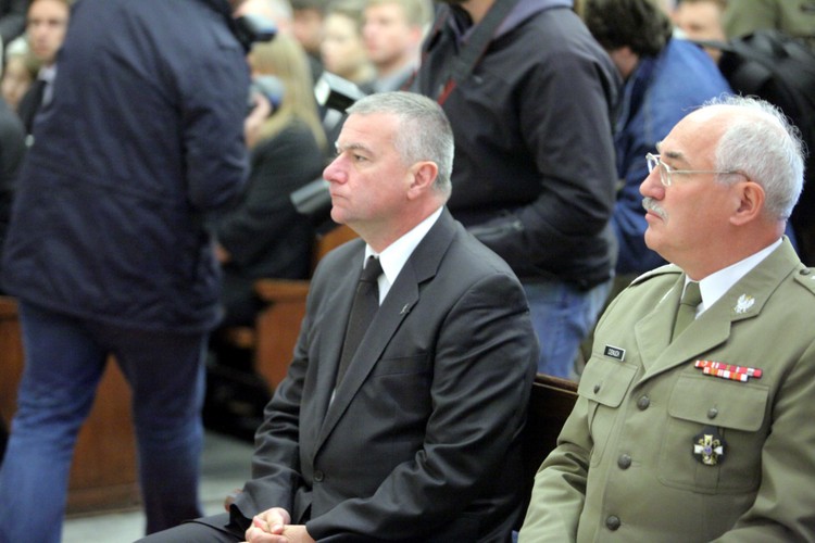 Paweł Graś w Katedrze Polowej WP w Warszawie.