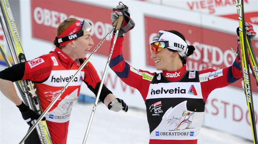 Marit Bjoergen pokonała Justynę Kowalczyk w biegu na 3 kilometry stylem klasycznym w Toblach podczas zawodów Tour de Ski