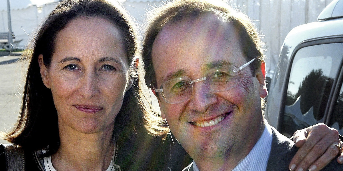 Francois Hollande i Segolene Royal.