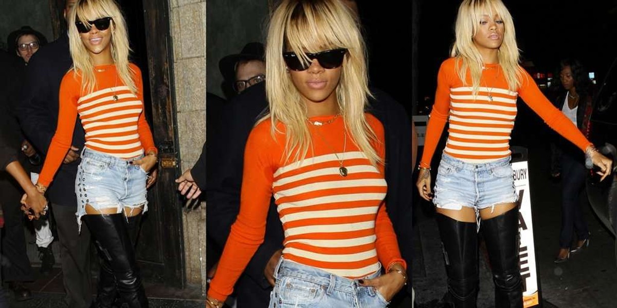 Rihanna jako blondynka