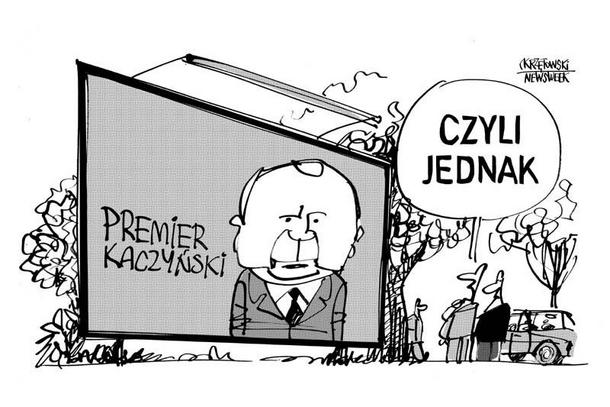 Premier Kaczyński billboard kampania wybory krzętowski