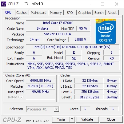 Najnowszy rekord podkręcania Intel Core i7-6700K to prawie 7 GHz