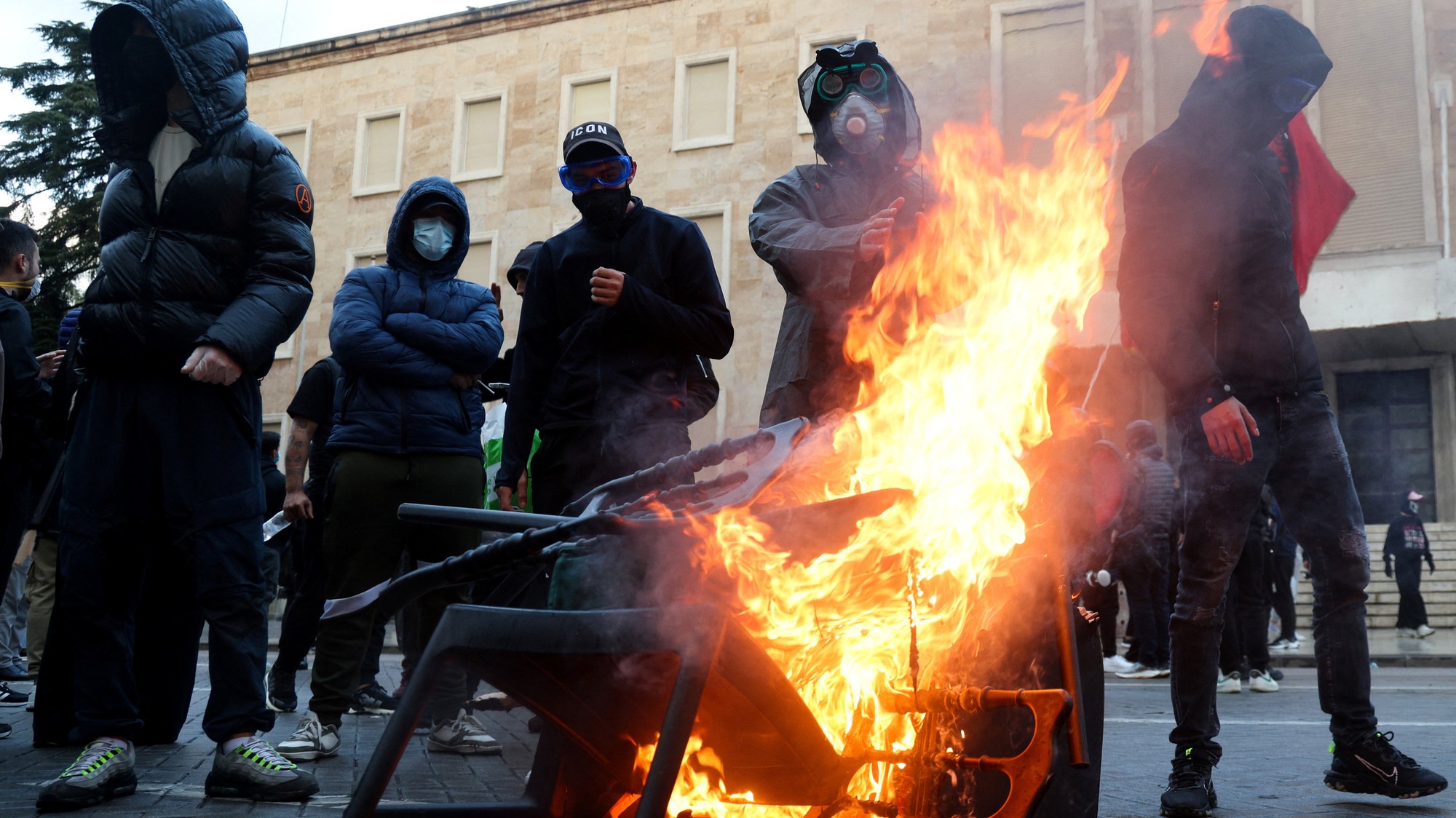 Protivládne protesty v Albánsku