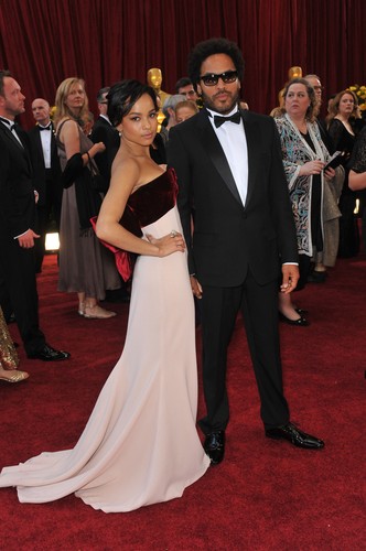 Lenny Kravitz ze śliczną córką Zoe Kravitz