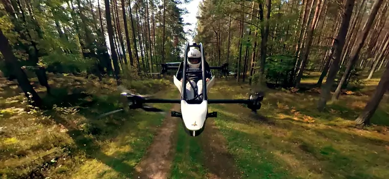 Pierwszy polski dron pasażerski na nowym wideo. Widowiskowy pokaz maszyny