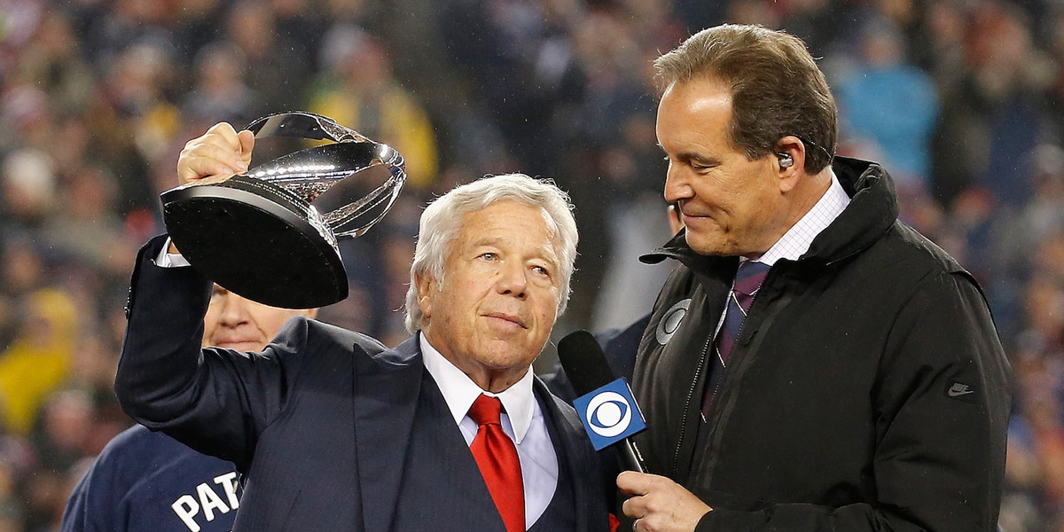 Robert Kraft took a thinly veiled shot at Roger Goodell and the NFL after the Patriots advanced to the Super Bowl