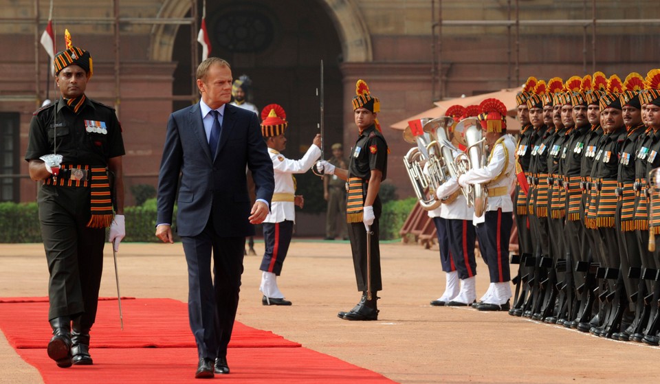 DONALD TUSK W INDIACH