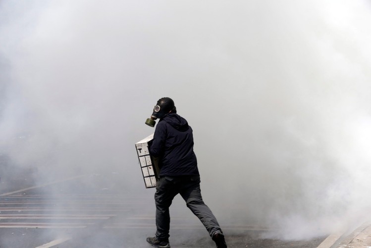 Zamieszki 1 maja w Stambule w Turcji