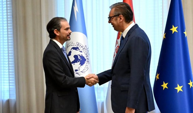 Predsednik Vučić se sastao sa generalnim sekretarom Interpola Valdesijem Urkizom