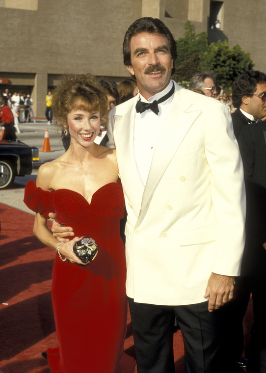 Tom Selleck i Jillie Mack na gali nagród Emmy (1986 r.)