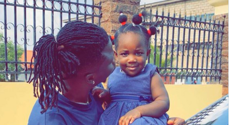 WATCH: Stonebwoy affectionately teaches his daughter how to speak Ewe