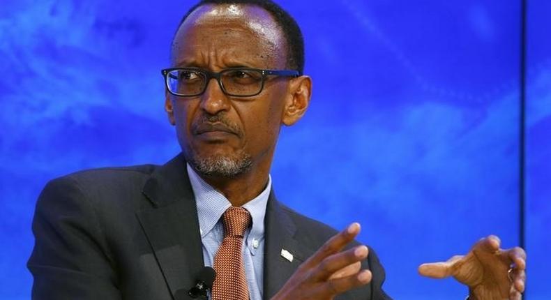 Paul Kagame, President of Rwanda attends the session The Transformation of Tomorrow during the annual meeting of the World Economic Forum (WEF) in Davos, Switzerland January 20, 2016. 