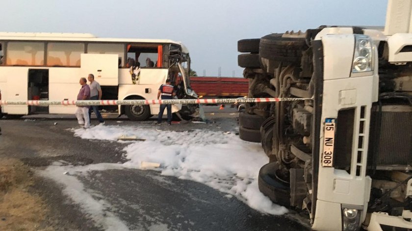 Bus crash in Turkey