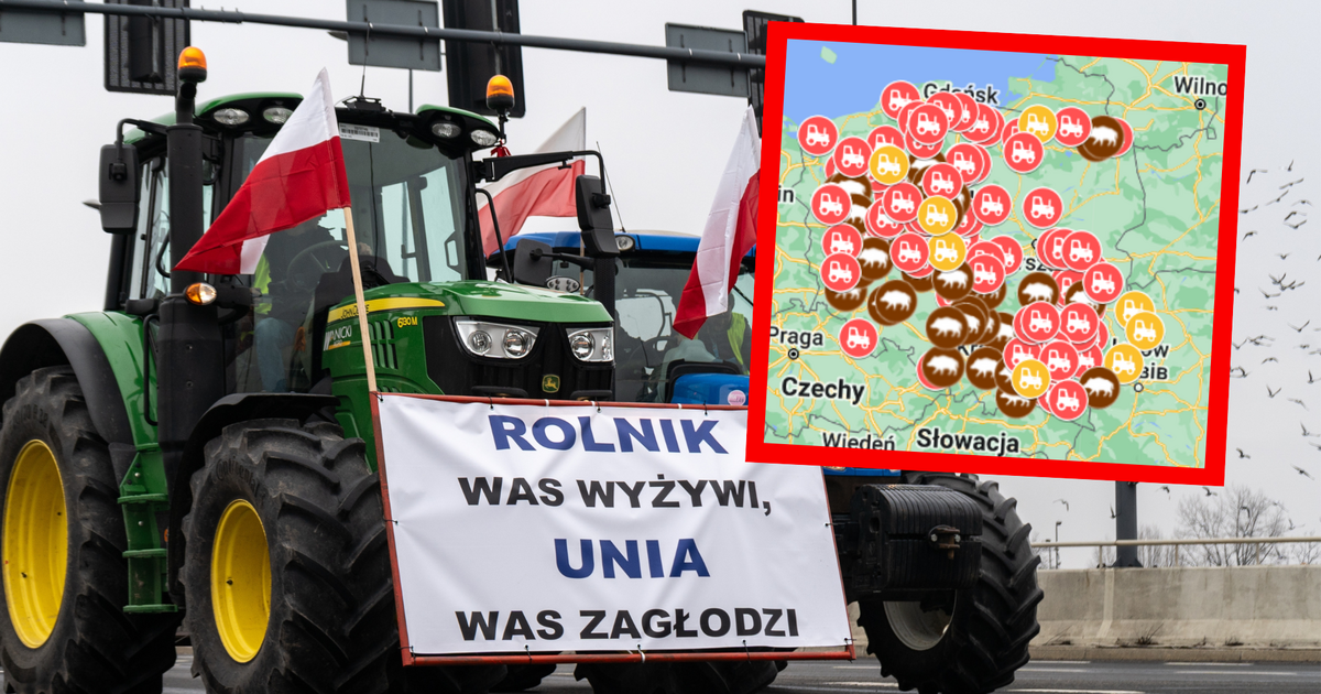  Już jutro paraliż dróg w całej Polsce. Gdzie będą protestować rolnicy? MAPA