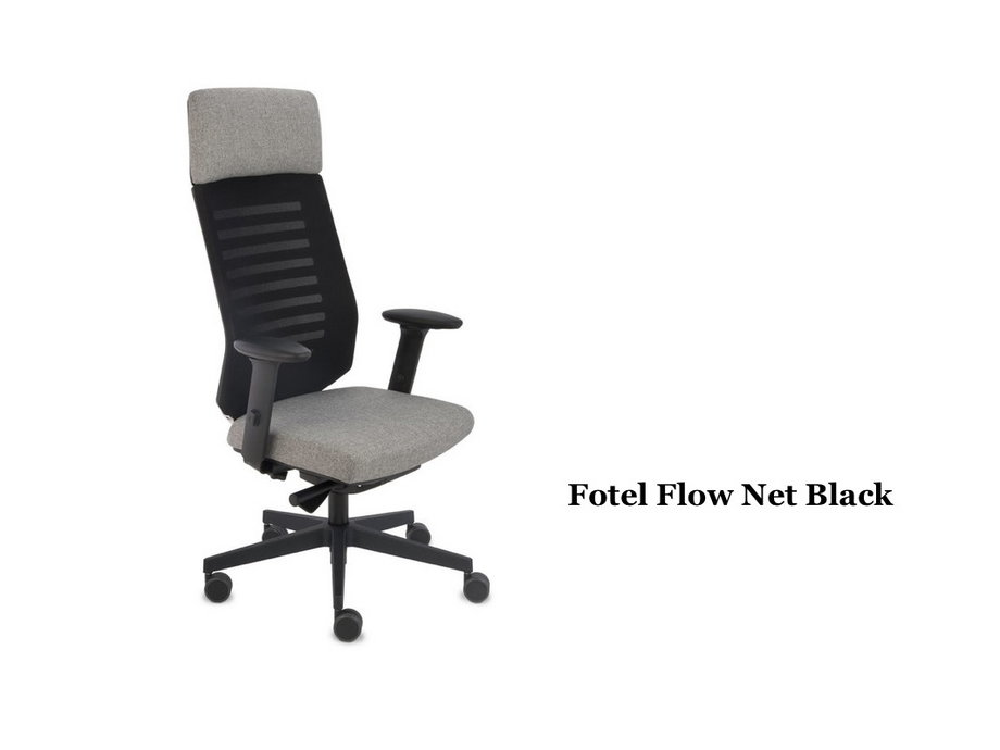 Fotel Flow Net Black