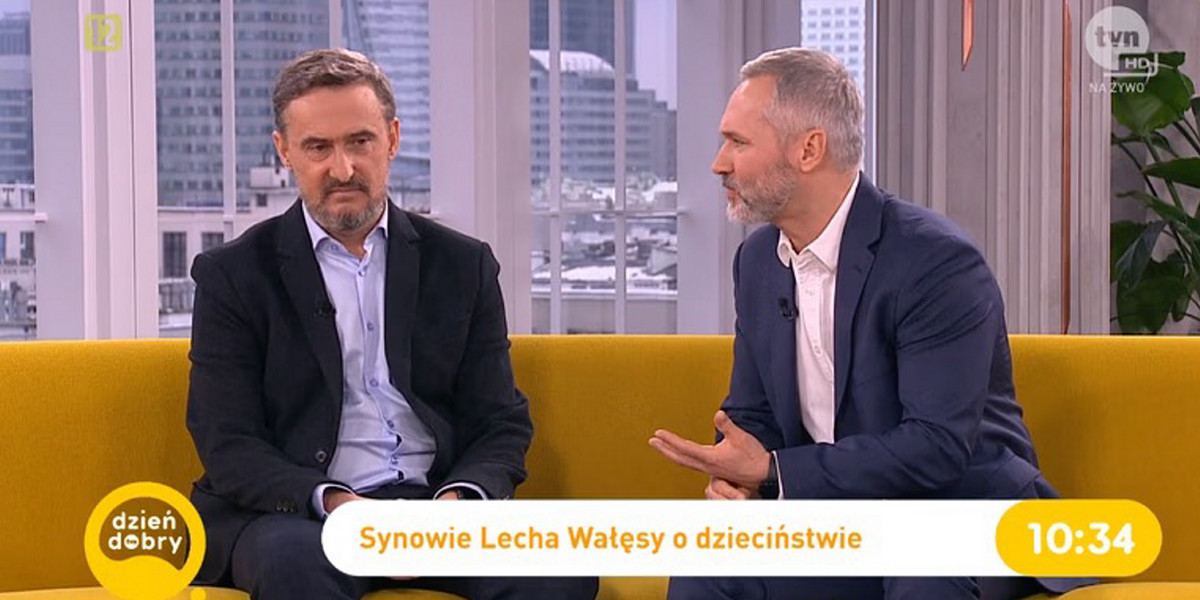 Bogdan i Jarosław Wałęsa gościli w studio "Dzień dobry TVN". 