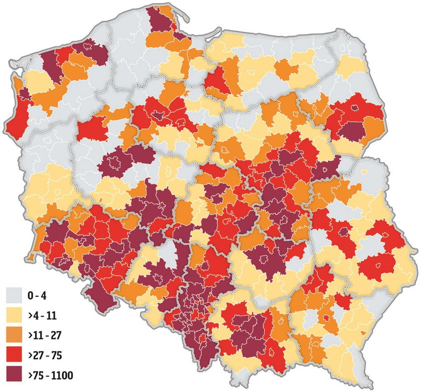 Mapa zakażeń