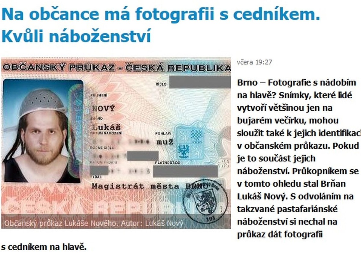 Lukas Novy i jego dowód osobisty