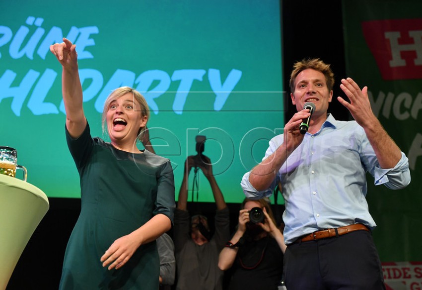 Glavni kandidati Zelene stranke Katarina Šulce i Ludvig Hartman slave rezultate